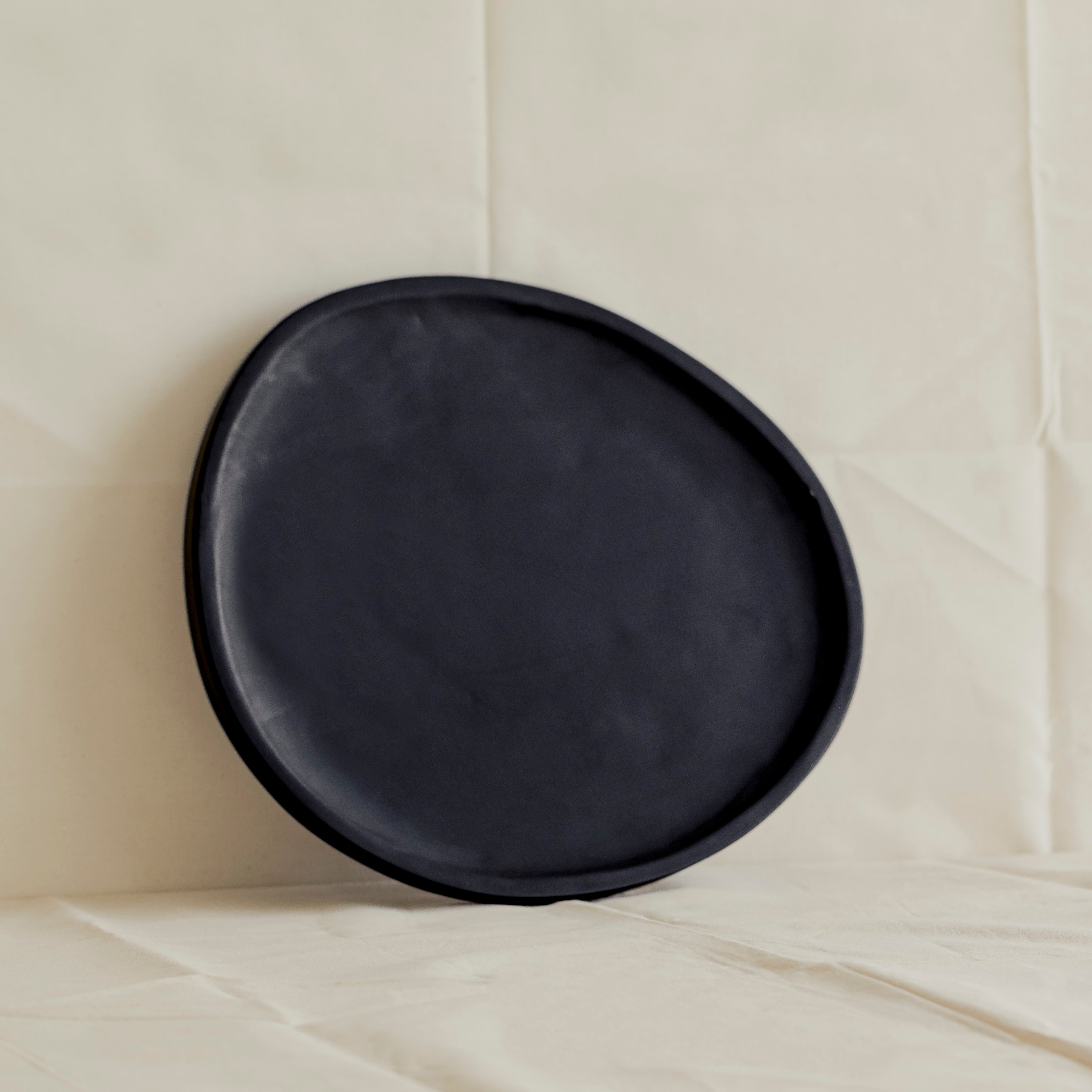 005 Black Mango Wood Serving Platter