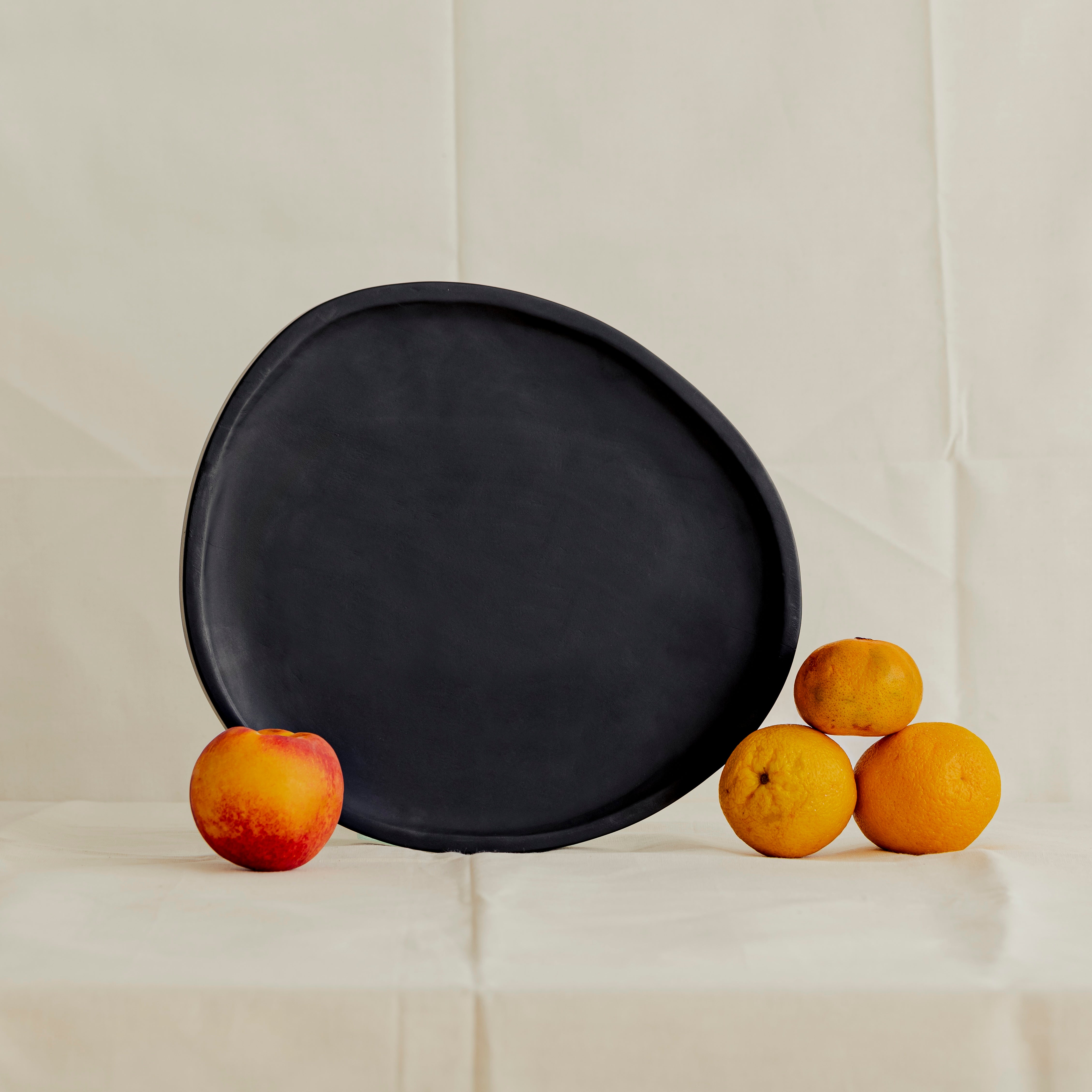 005 Black Mango Wood Serving Platter