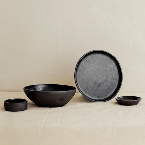 101 Black Glaze Ceramic Dinner Plate